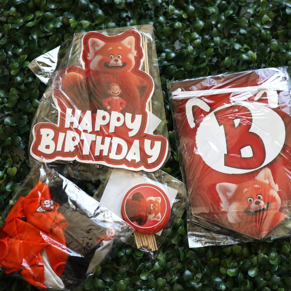 Disney Turning Red Birthday Party Supplies